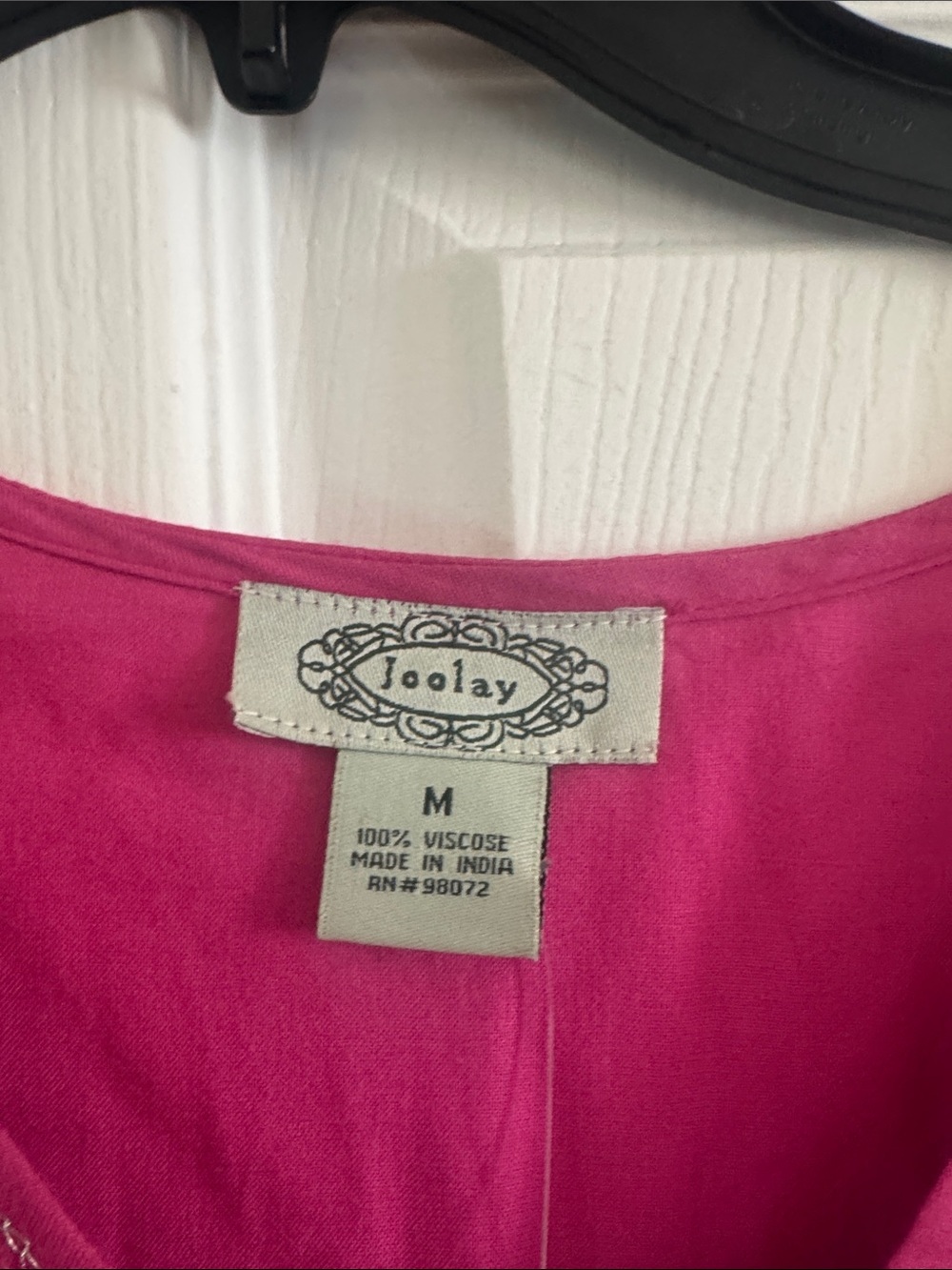 Mossimo Supply Co. Hot Pink Embroidered V-Neck Tunic Top - Picture 3 of 7